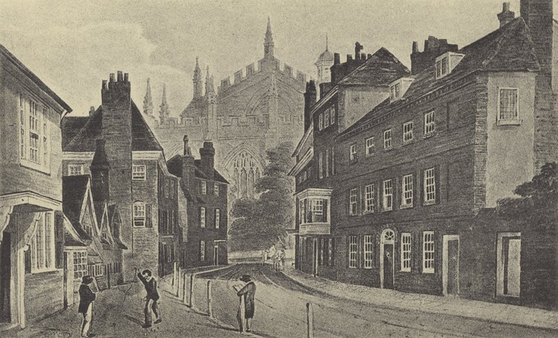 Keates Lane, 1816 (gravura) de English School