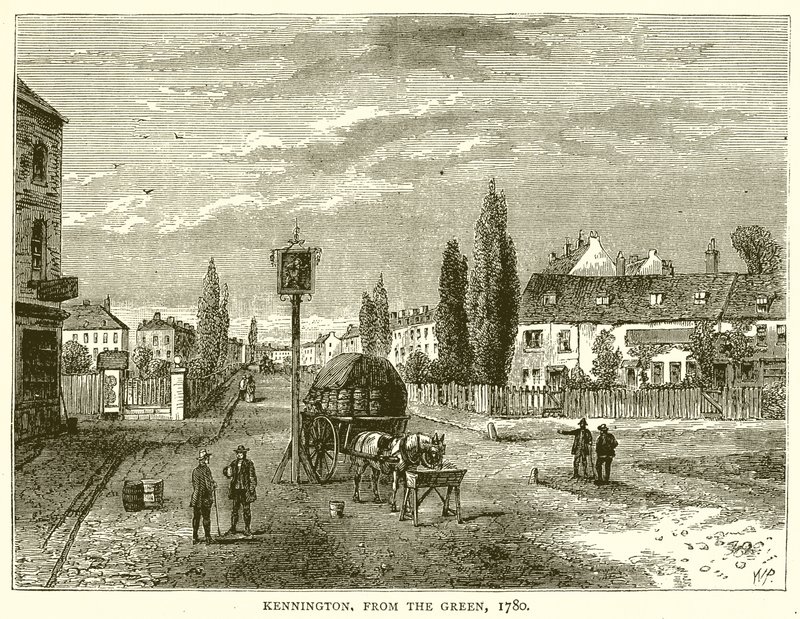 Kennington, do verde, 1780 de English School