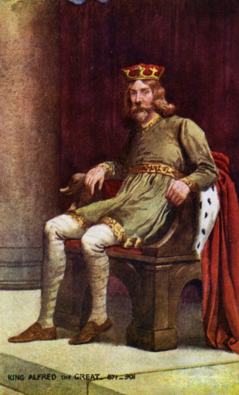 Rei Alfredo, o Grande (cor litho) de English School
