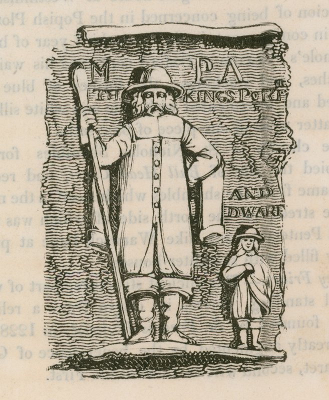 King Charles 1st Porter & Dwarf de English School