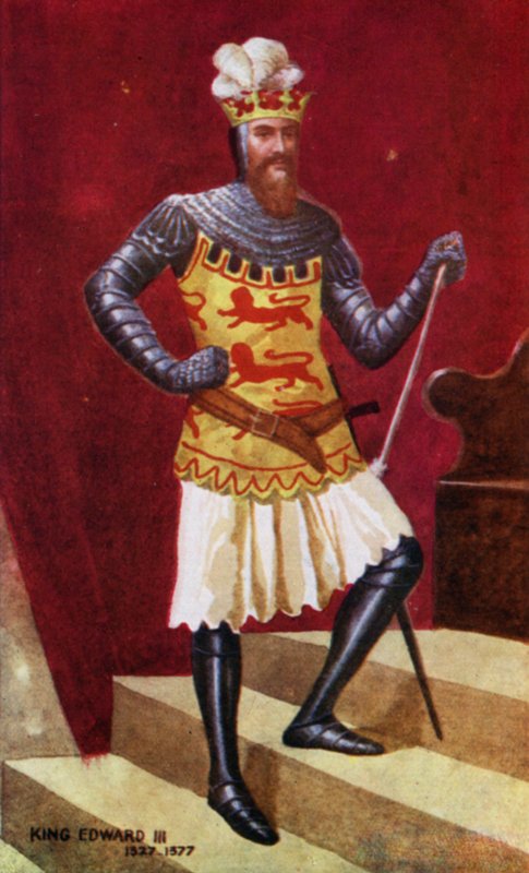 Rei Eduardo III (cor litho) de English School
