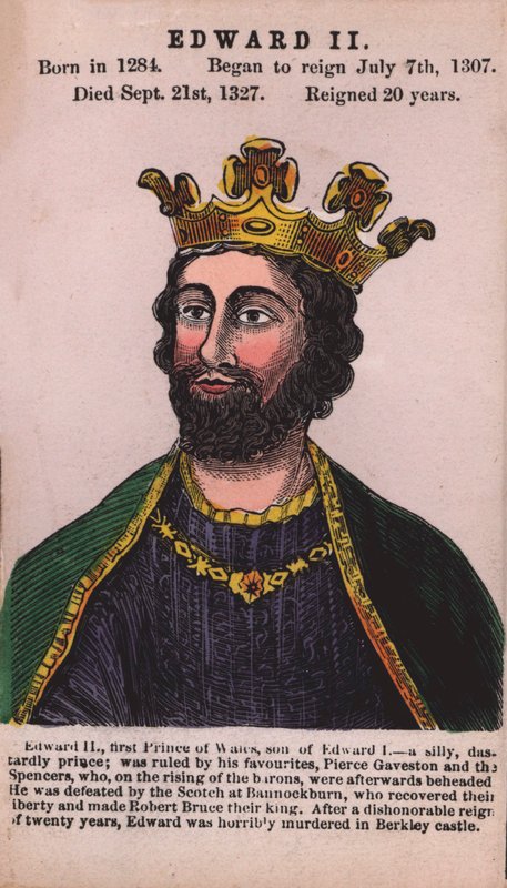 Rei Eduardo II (gravura colorida) de English School
