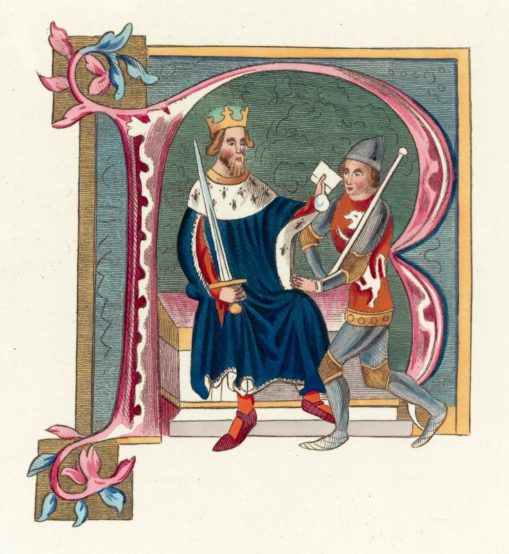 Rei Eduardo II (gravura colorida) de English School