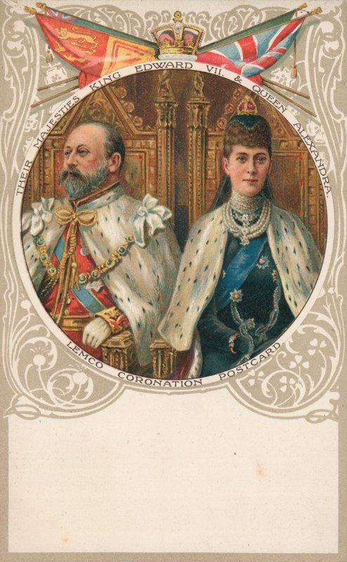 Rei Eduardo VII e a Rainha Alexandra de English School