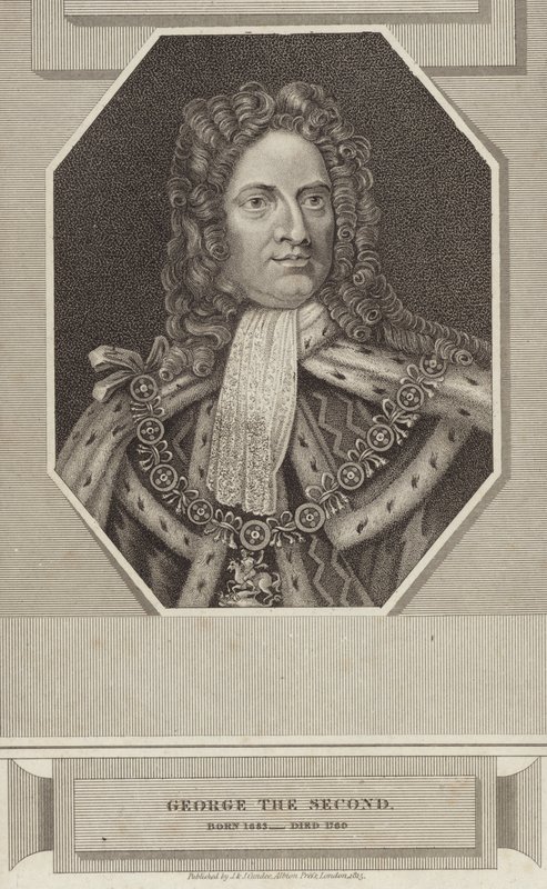 Rei George II da Grã-Bretanha e Irlanda de English School