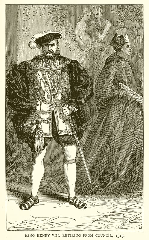 Rei Henrique VIII se aposentar do Conselho, 1515 de English School