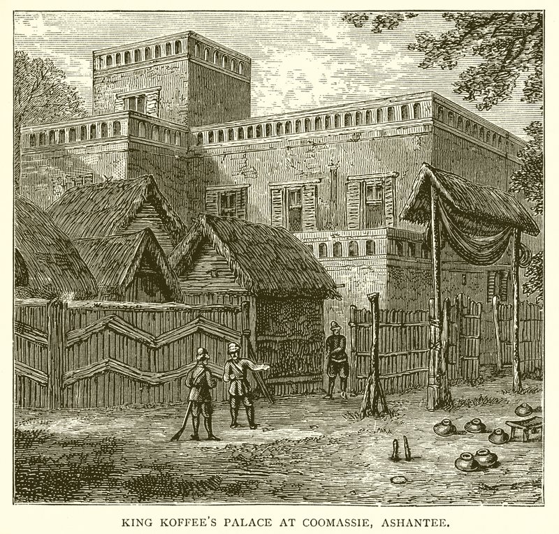 Palácio do Rei Koffees em Coomassie, Ashantee de English School