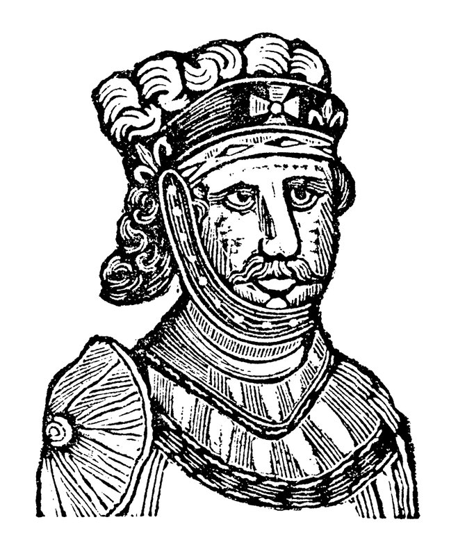 Rei Ricardo I, apelidado de Coeur De Lion (xilogravura) de English School