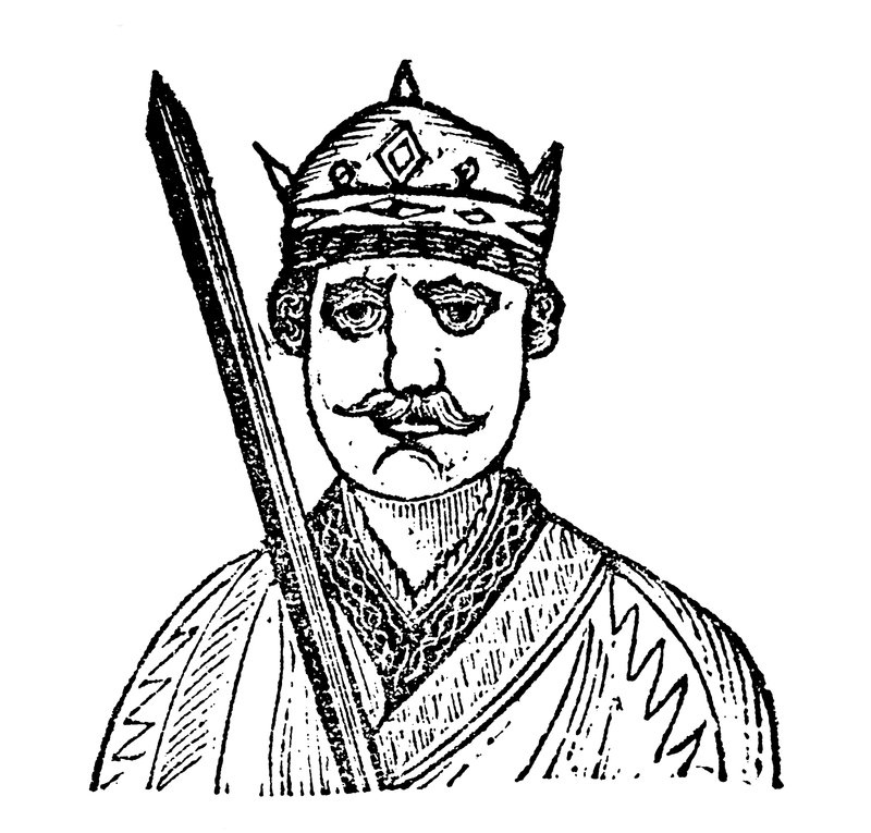 Rei Guilherme, o Conquistador (xilogravura) de English School