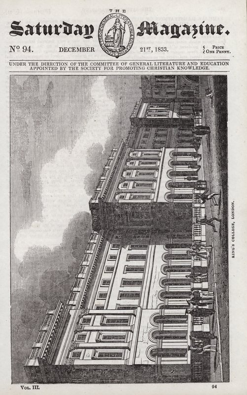Kings College, Londres (gravura) de English School