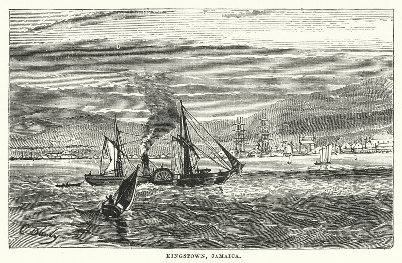 Kingstown, Jamaica (gravura) de English School