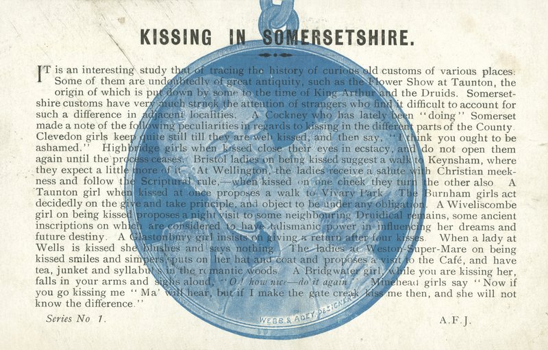 Kissing in Somerset (litho) de English School