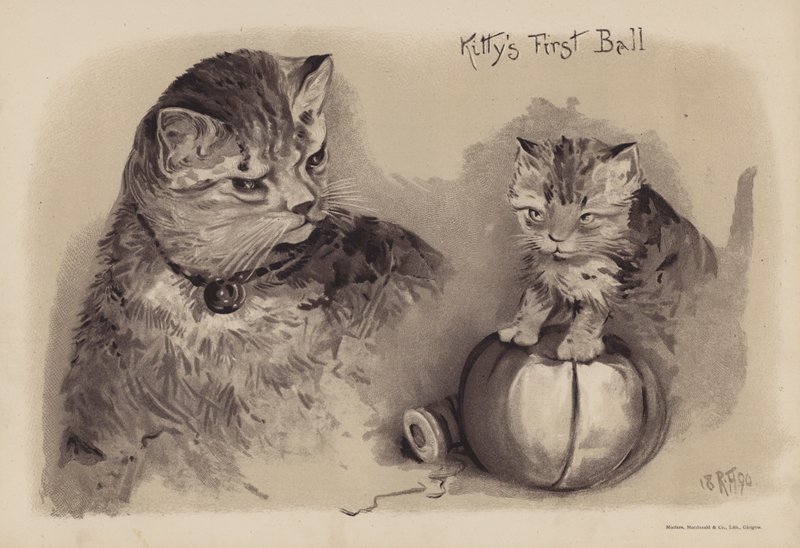O primeiro baile da Kitty (cromolitografia) de English School
