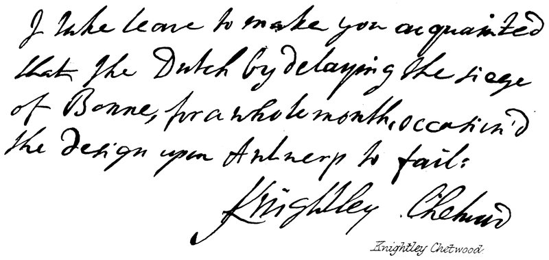 Knightley Chetwood de English School