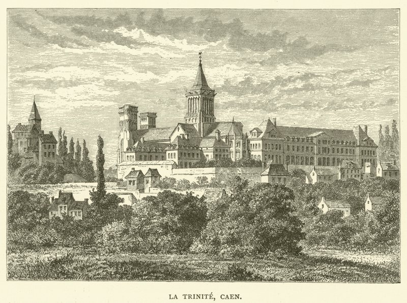 La Trinite, Caen (gravura) de English School