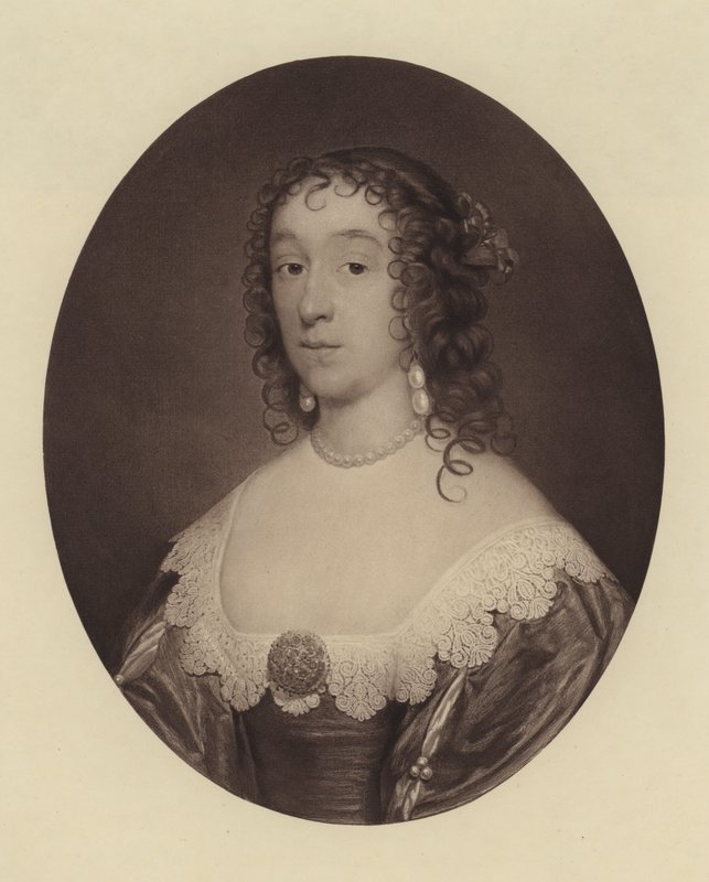 Lady Fauconberg (Mary Cromwell), terceira filha de Oliver Cromwell (litografia) de English School