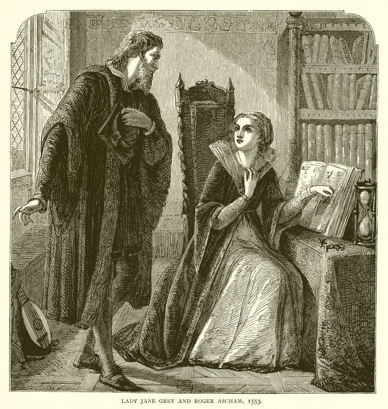 Lady Jane Gray e Roger Ascham, 1553 de English School