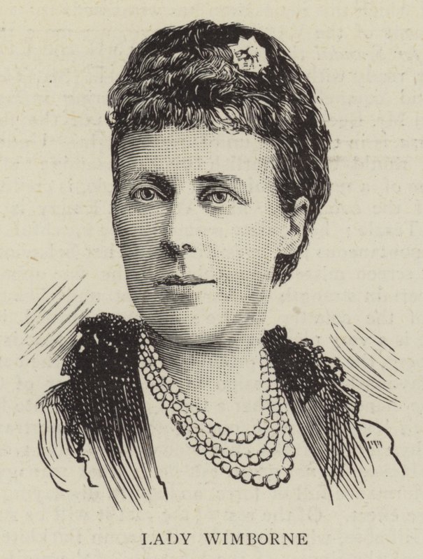 Lady Wimborne (gravura) de English School