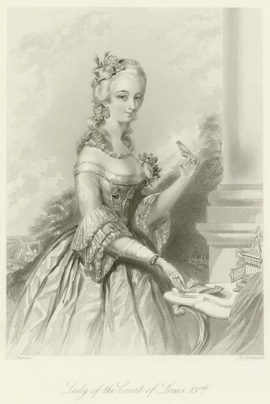 Senhora da corte de Louis XV de English School