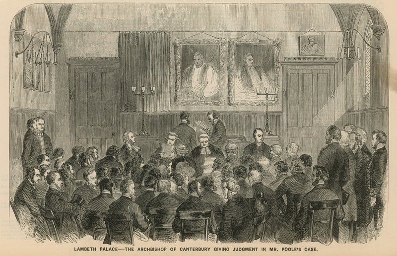 Palácio de Lambeth - O Arcebispo de Cantuária profere julgamento no caso do Sr. Pooles de English School