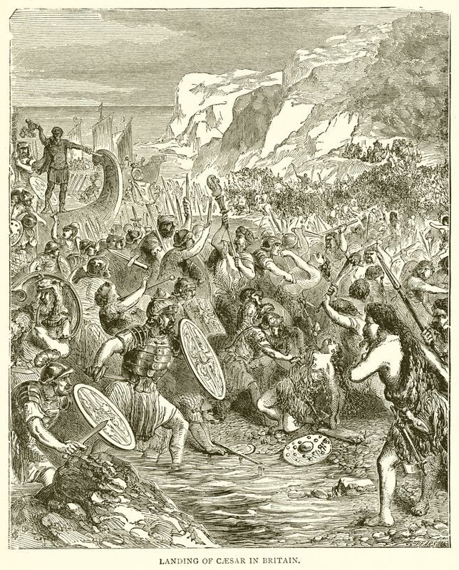 Desembarque de César na Grã-Bretanha de English School