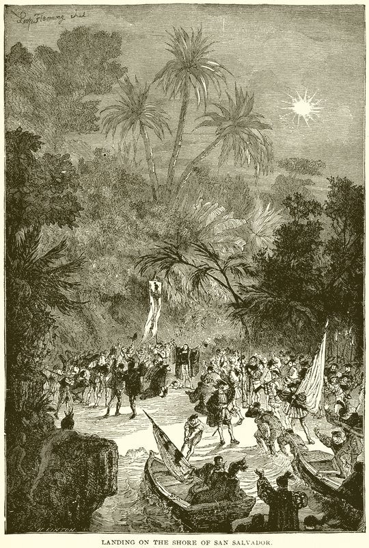 Desembarque na costa de San Salvador de English School