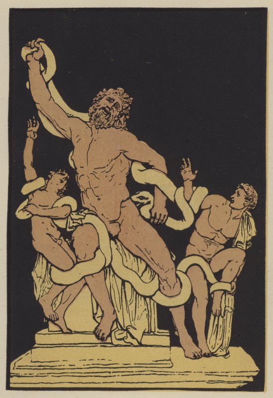 Laocoon (cor litho) de English School