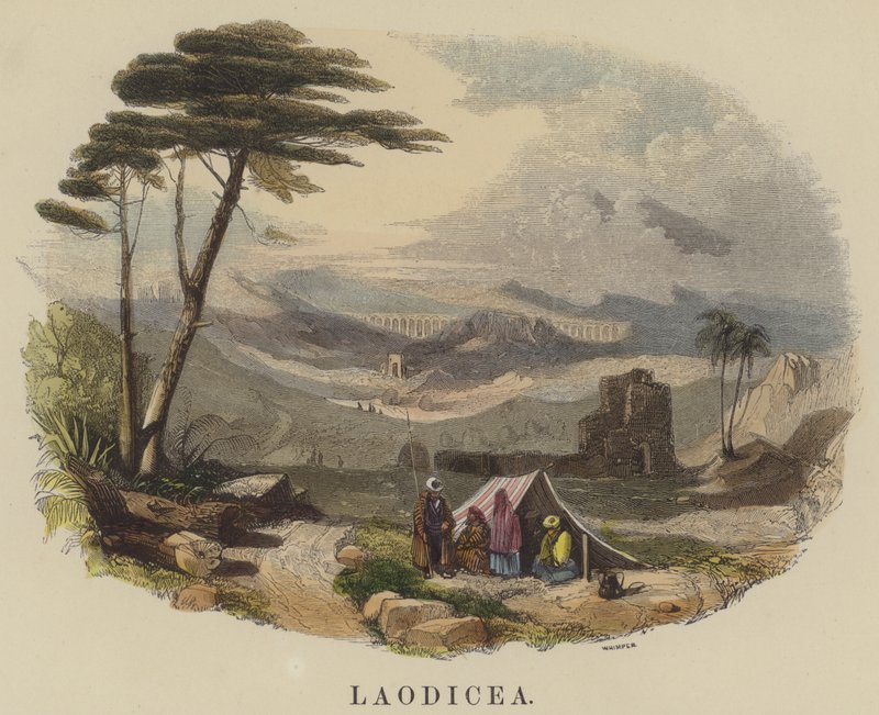 Laodicea (gravura colorida) de English School