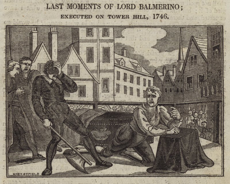 Últimos Momentos do Senhor Balmerino; executado na Colina da Torre de English School