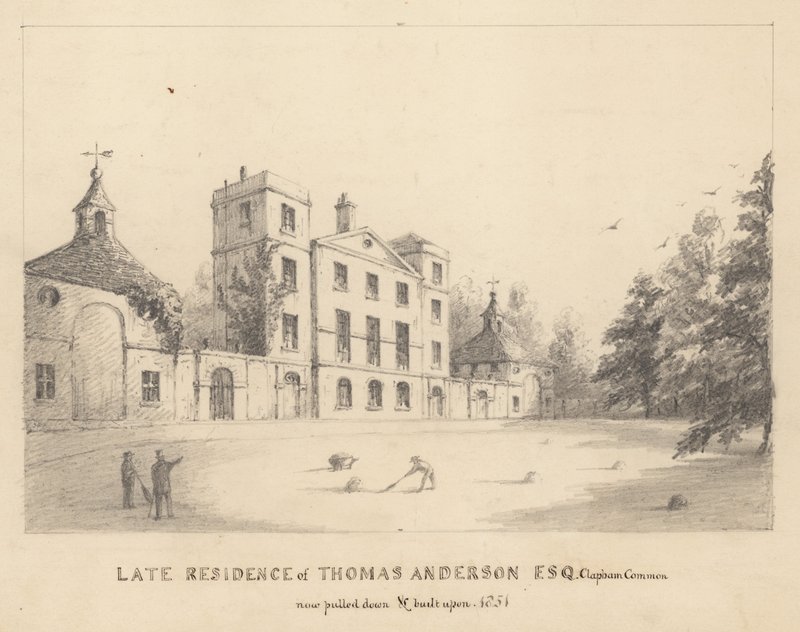 Residência tardia de Thomas Anderson, Clapham Common, Surrey de English School