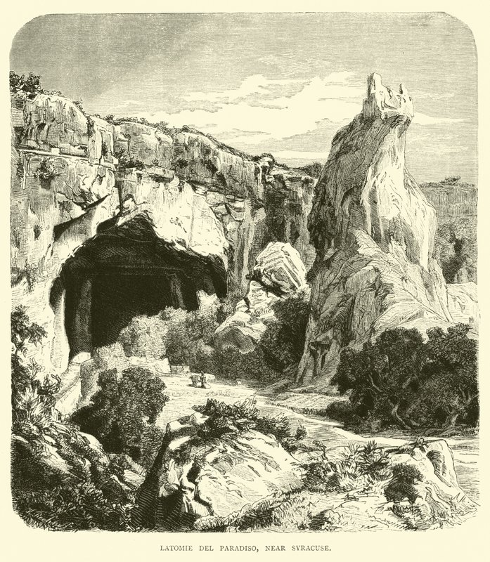 Latomie del Paradiso, perto de Siracusa de English School