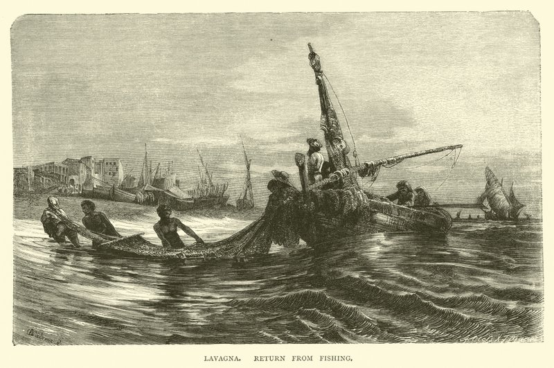 Lavagna, retorno da pesca de English School