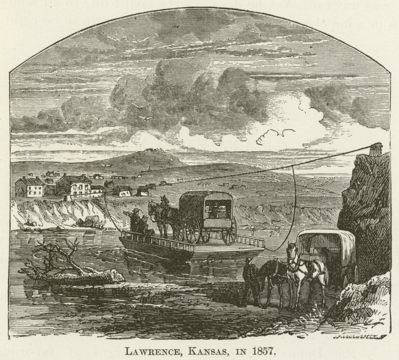 Lawrence, Kansas, em 1857 de English School
