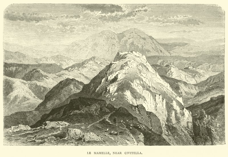 O Mamelle, perto de Civitella de English School