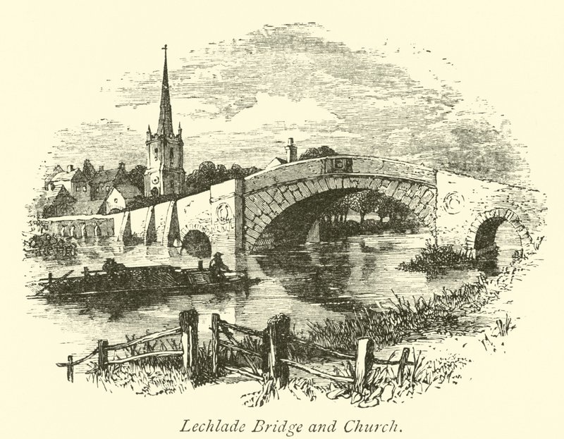 Ponte Lechlade e Igreja de English School