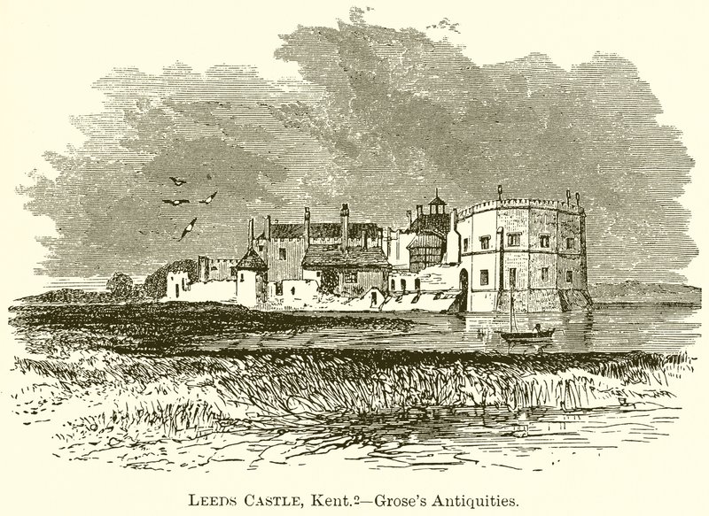 Castelo de Leeds, Kent .-- Antiguidades de Groses de English School