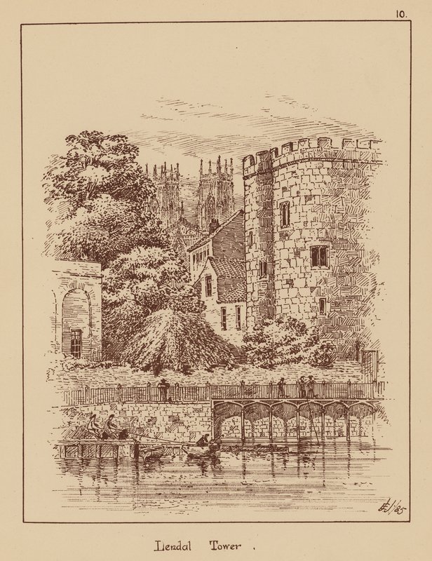 Torre de Lendal (litografia) de English School