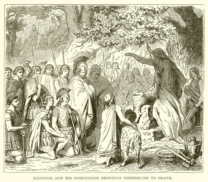 Leonidas e seus companheiros se dedicando à morte de English School