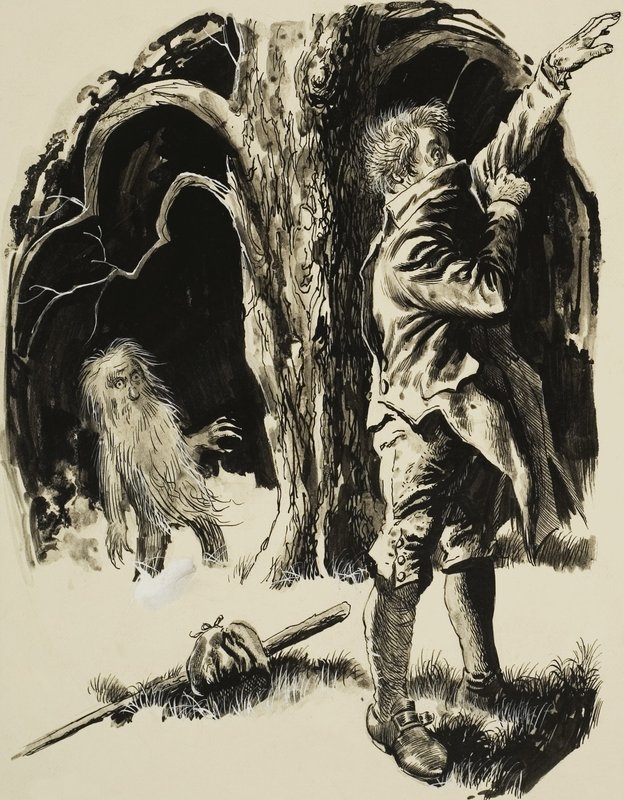 Leshy, ou espírito da floresta de English School