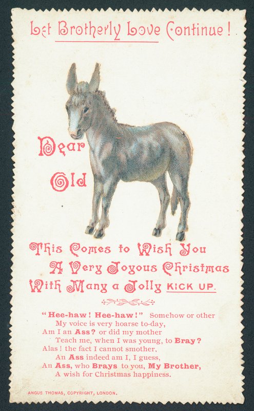 Deixe o amor fraternal continuar - cartão de Natal de English School