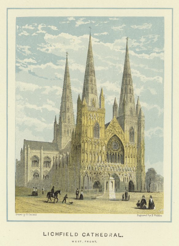 Catedral de Lichfield, frente oeste de English School