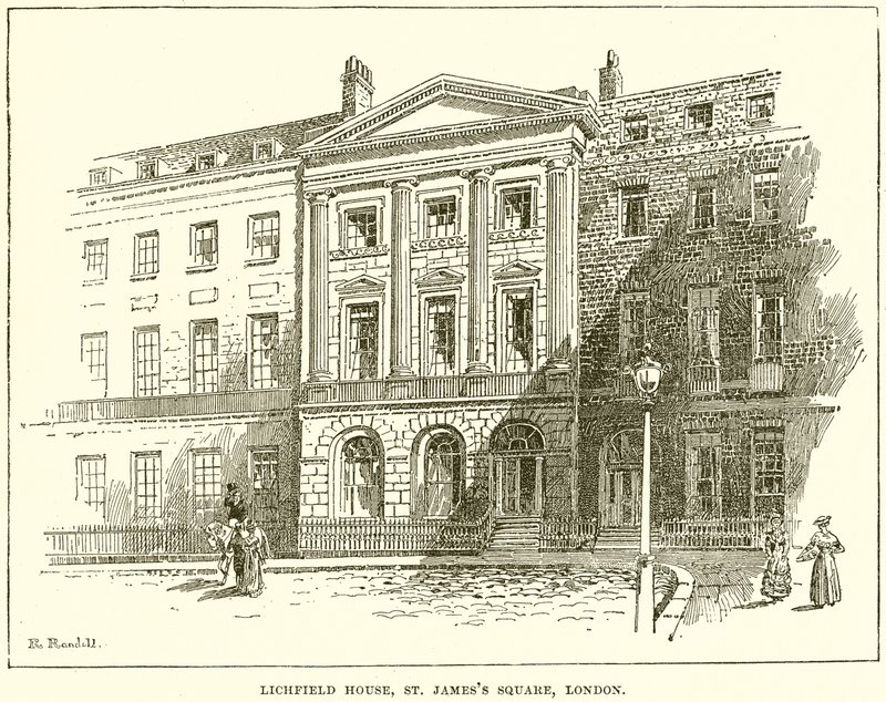 Casa de Lichfield, St. Jamess Square, Londres de English School