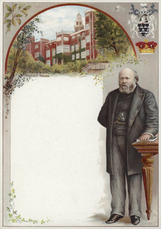 Cartão Liebig com Lord Salisbury de English School