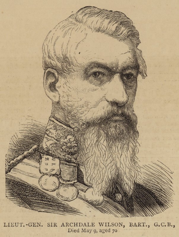 Tenente-General Sir Archdale Wilson, Baronete, GCB (gravura) de English School