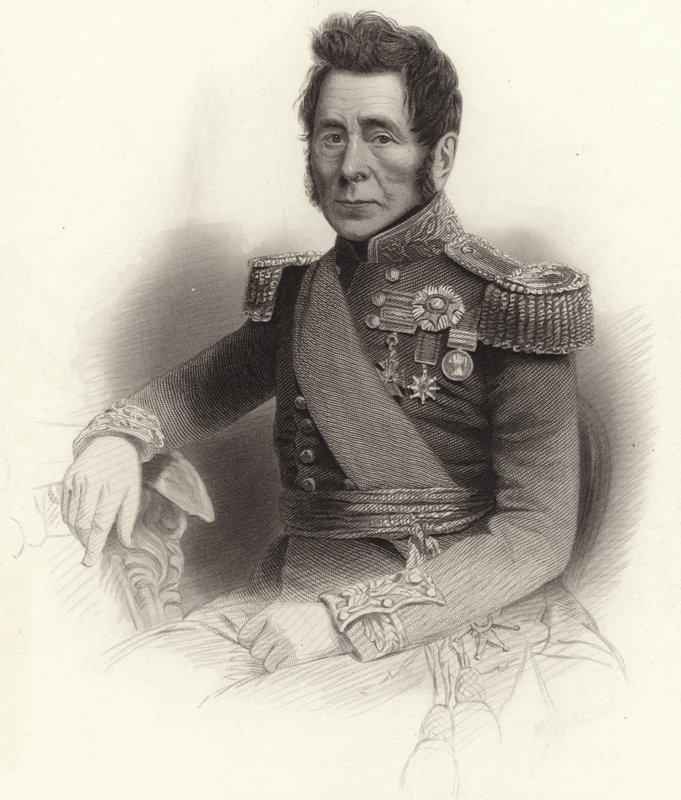 Tenente-general Sir John Fox Burgoyne de English School