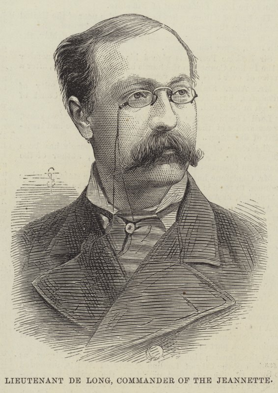 Tenente de Long, Comandante da Jeannette (gravura) de English School