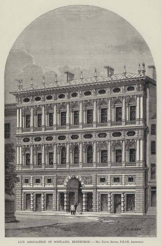 Life Association of Scotland, Edinburgh (gravura) de English School