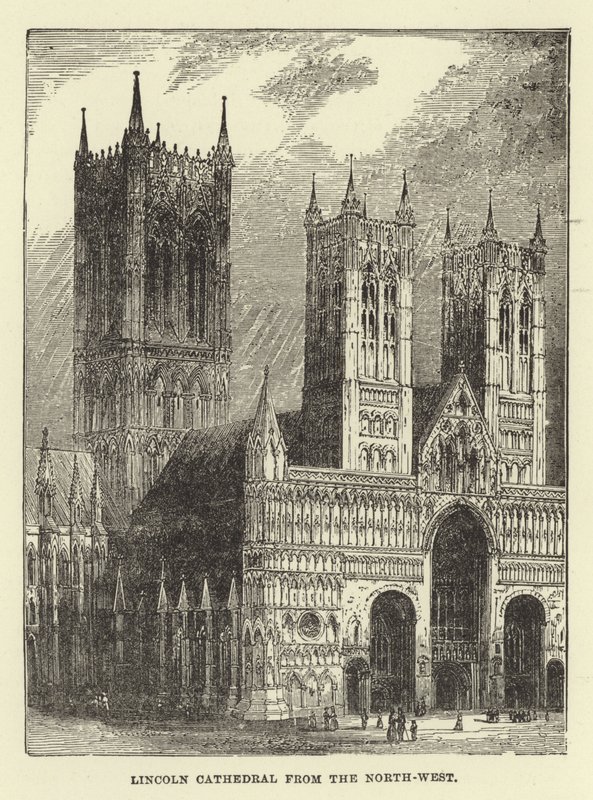 Catedral de Lincoln do noroeste de English School