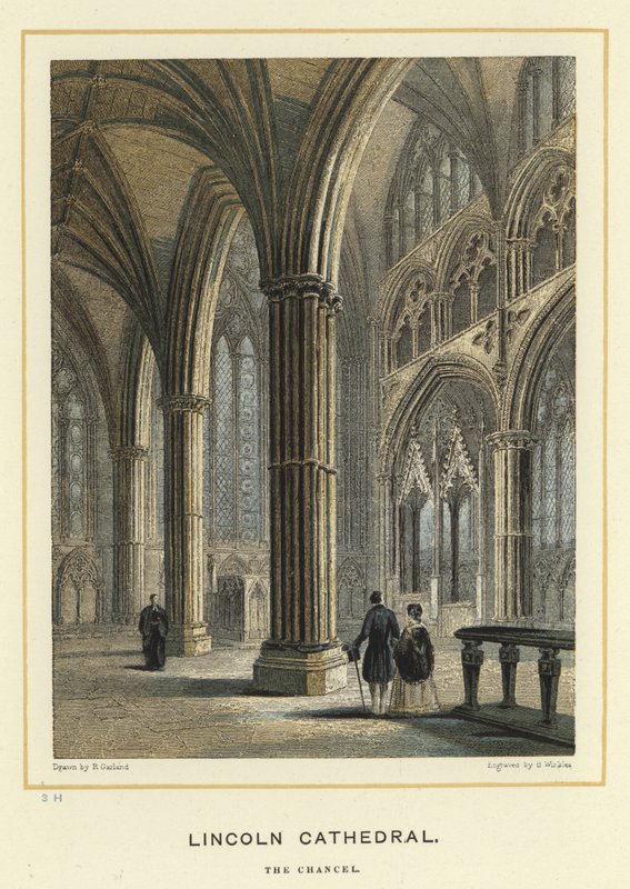 Catedral de Lincoln, a capela-mor de English School