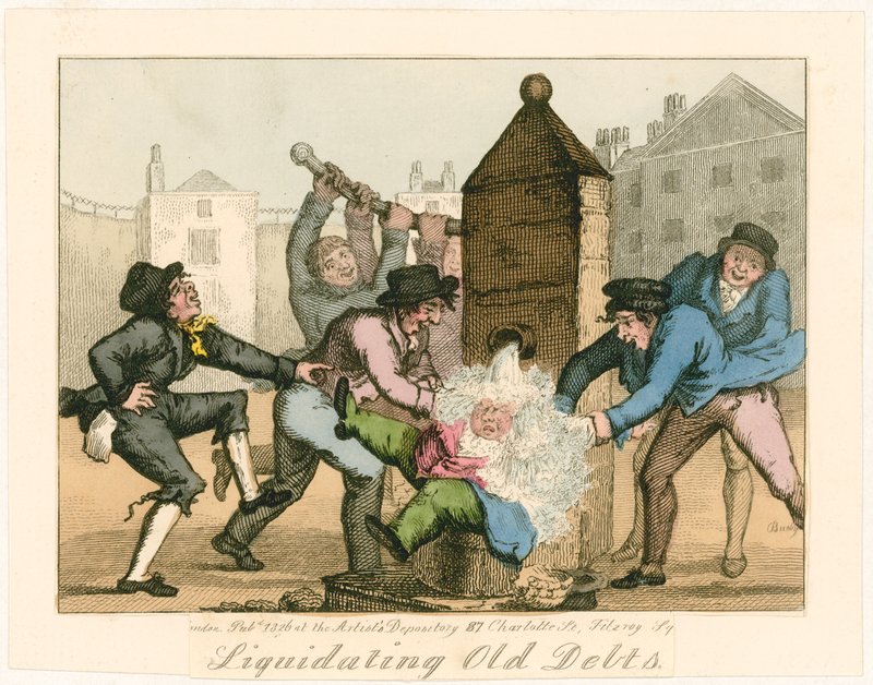 Liquidando dívidas antigas, 1826 de English School